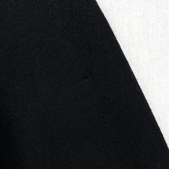 EILEEN FISHER Merino Jersey V-neck Layering Dress Womens Medium Black NWT Flawed - Picture 11 of 14